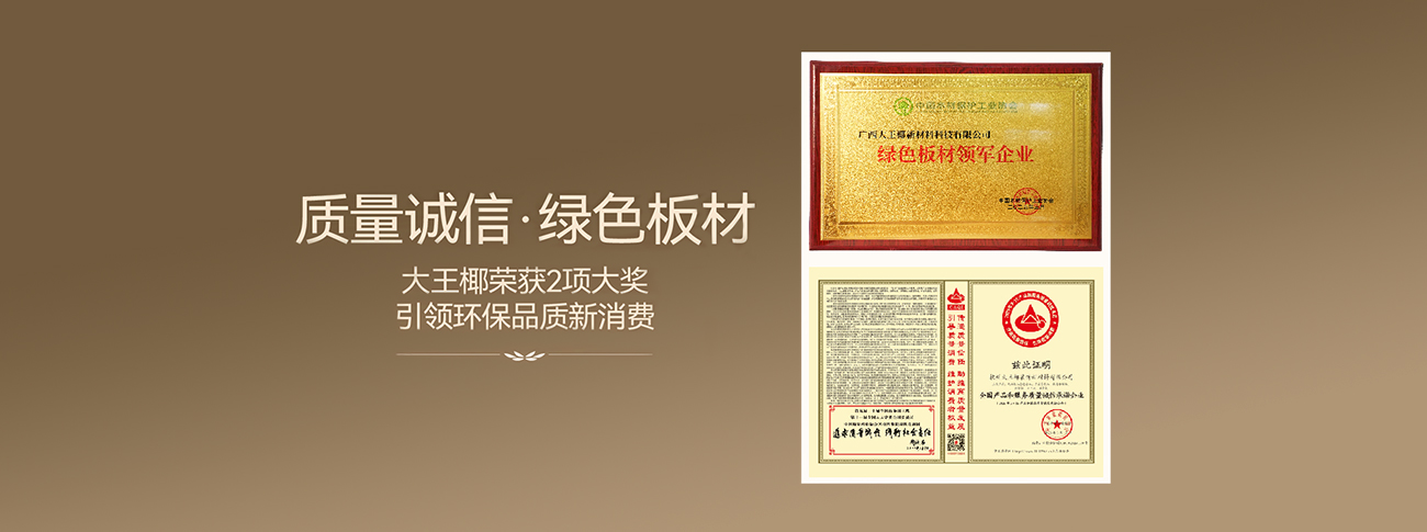质量诚信，绿色板材丨九游会官网荣获315环保品质消费两项大奖